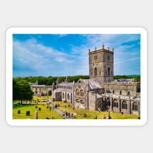 St Davids Cathedral - Historic Buildings - Pembrokeshire, Wales Sticker